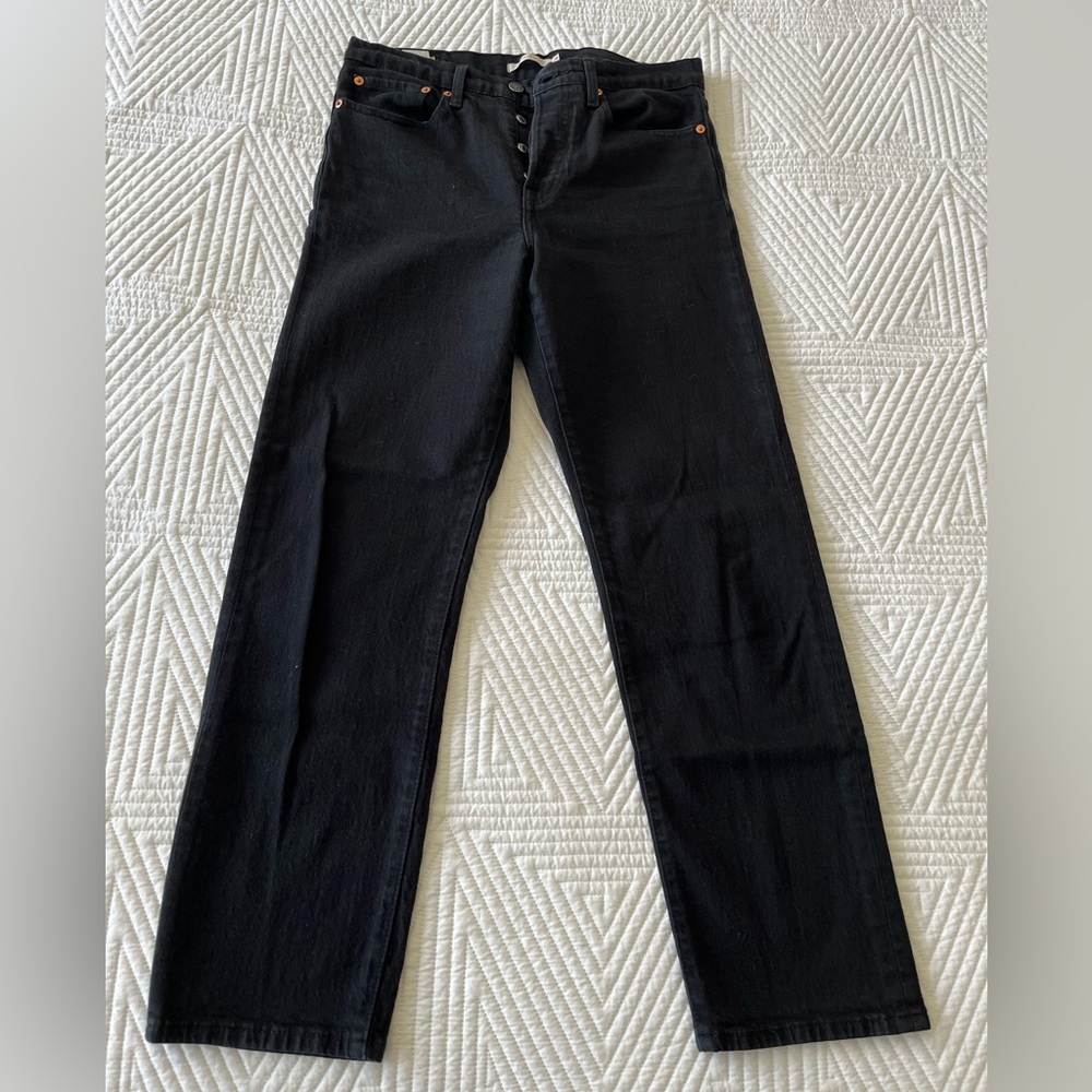 Levi’s Wedgie straight jeans size 28 black